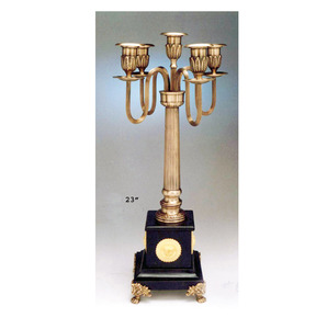 Candélabre en relief doré à 5 bras pour salon, intérieur et extérieur, jardin et fête, décoré de grands candélabres en relief à bas prix - Product Image 4