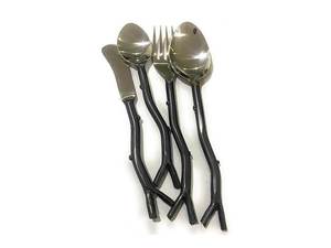 Juegos de cubiertos indios con diseño y forma personalizada, venta al por mayor, acabado plateado de acero inoxidable para hoteles, bodas, restaurantes - Product Image 6