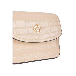 กระเป๋าหนัง PU ลายจระเข้สีดำ - Product Image 4