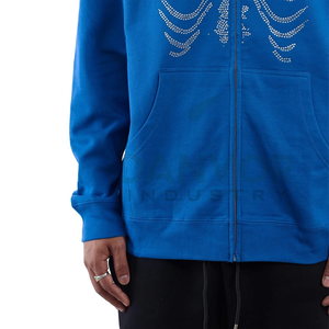 Sweat à capuche streetwear personnalisé de haute qualité, délavé à l'acide, effet délavé par le soleil, en molleton avec col à capuche et logo frontal de qualité supérieure - Product Image 2