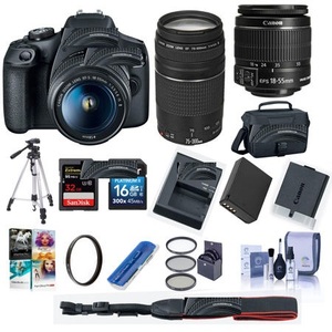 Compre con Confianza la NUEVA Cámara DSLR T7 | Kit de 2 Lentes con Lente EF18-55mm + Lente EF 75-300mm, Negro - Product Image 2