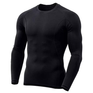 Ropa de playa personalizada para hombre, protector de sarpullido de manga larga, 100% algodón, poliéster, gimnasio, Fitness, alta calidad, cuello redondo - Product Image 5