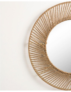 Vietrustic Naturel Style Nouvelle Arrivée Mur Accessoires Seagrass Jute Miroir pour Ménage Salon Décor - Product Image 4