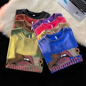 Dtg Print Streetwear Graphic Tees Blank <b>Tshirt</b> Plus Size <b>Men'S</b> Clothing Acid Wash T-Shirt <b>Mens</b> Custom Vintage Oversized T Shirts - Product Image 1