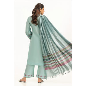 Bordado transpirable Colección formal Paquistaní Shalwar Kameez Traje para mujeres Proveedor directo de fábrica Vestido ligero para - Product Image 2