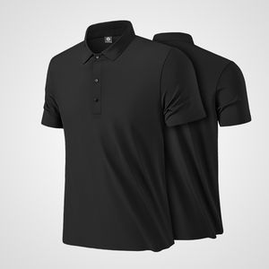 Polo de secado rápido de alta calidad para hombre, logotipo personalizado, diseño de estampado de verano, patrón sólido, tejido de punto - Product Image 2