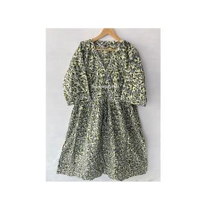 Vestido de algodón con estampado floral al por mayor de fábrica para mujer estilo dulce con cintura natural para Pub Club Wear disponible precio a granel - Product Image 1