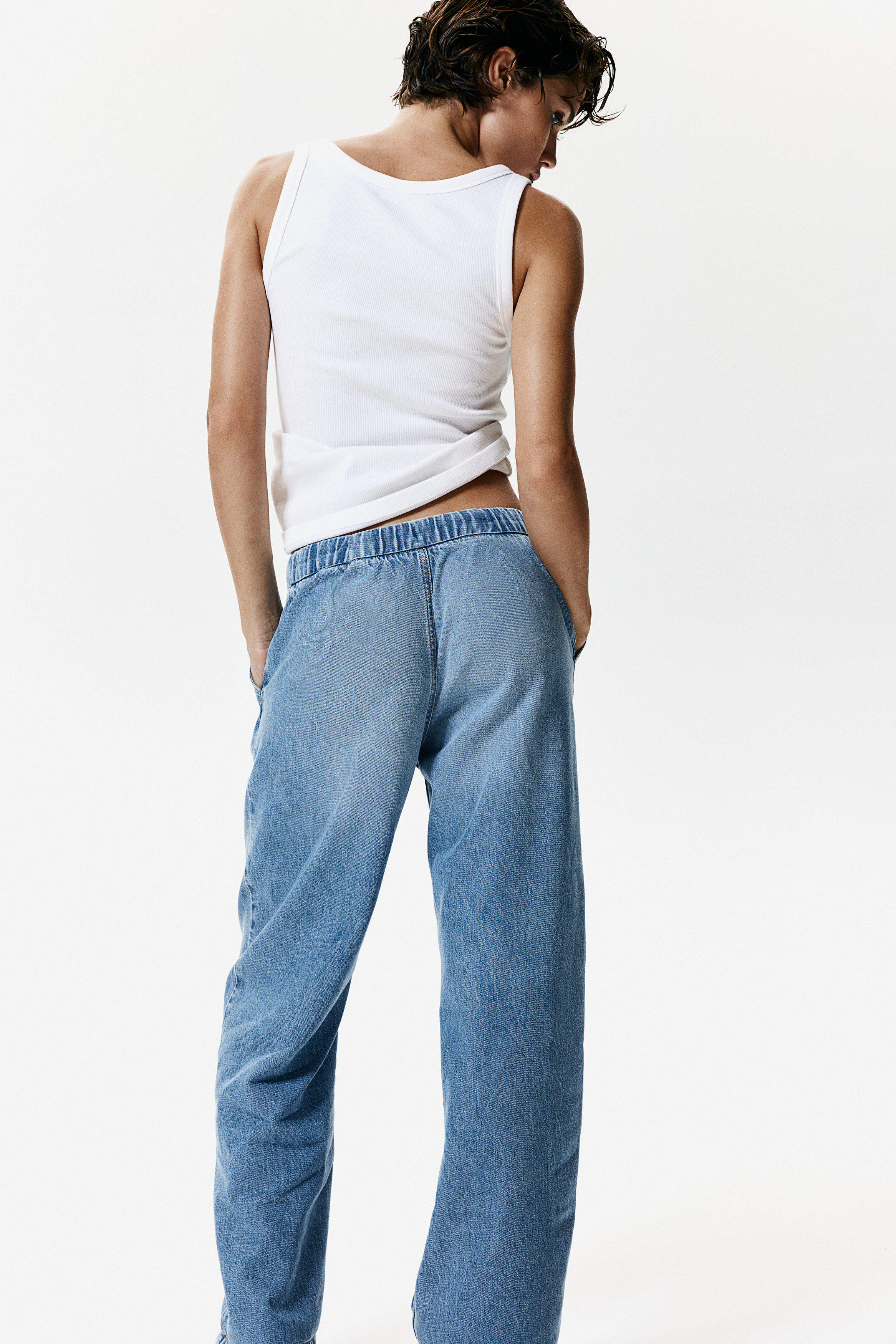 Custom 2025 Plain Baggy Jeans Women's Oversized Jeans Women Hip