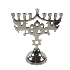Prix de gros, Menorah décorative en métal doré, accessoires romantiques pour dîner aux chandelles, bougeoir moderne, décoration de table - Product Image 6