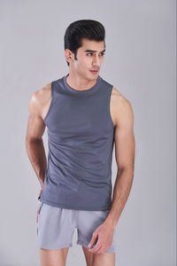 Nueva Llegada, Camiseta sin Mangas para Hombre, Elegante y a la Moda, Mezcla de Poliéster/Algodón, Precio Bajo, Alta Calidad, Transpirable, Secado Rápido - Product Image 4