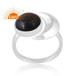 Best Selling 925 Silver Natural Gold Sheen <b>Obsidian</b> Gemstone Ring Custom <b>Jewelry</b> For Women Gift For Her - Product Image 1
