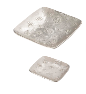 ถาดอลูมิเนียมหล่ออาหารรูปทรงสี่เหลี่ยมดีไซน์ทันสมัยสำหรับบ้านและโรงแรมพร้อมชุบนิกเกิลสำหรับงานแต่งงานและงานเลี้ยง - Product Image 2