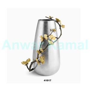 Luxury <b>Unique</b> Handmade Metal Flower <b>Vase</b> for Home Decoration Wedding Tabletop Centerpiece Flower Pot - Product Image 5