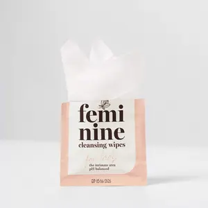 Benutzer definierte Qualität Single Piece Feminine Wet Wipes Factory Organic Spunlace Female Wet Wipes