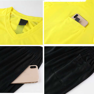 Conjunto de camiseta de fútbol personalizado, camiseta de juez de secado rápido transpirable de alta calidad, pantalones cortos, uniforme de fútbol - Product Image 6