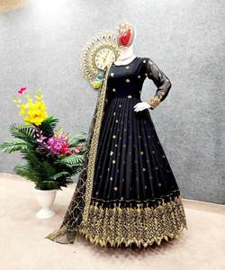 Thời trang geroegette thêu trình tự làm việc đảm bảo chất lượng và đa dạng lễ hội mặc áo choàng dưới cùng với dupatta bán buôn - Product Image 1