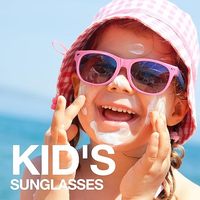 Lunettes de soleil pour enfants rose Lunettes de soleil carrées pour enfants Lunettes rectangulaires Lunettes de soleil polarisées chaudes pour garçons filles enfant