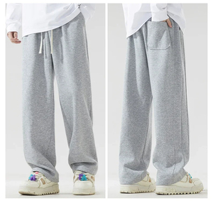 Pantalon de survêtement unisexe coupe décontractée pour hommes et femmes Pantalon de survêtement décontracté et ample pour vêtements de sport Pantalon de survêtement évasé - Product Image 3