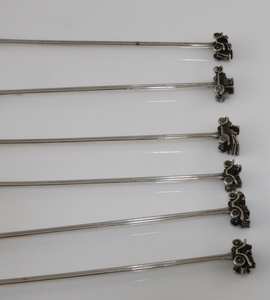 Sobresaliente agitador de cóctel de acero inoxidable con mango de diseñador, suministro de utensilios para Bar, cuchara de bar para cóctel, mezcla agitadora - Product Image 6