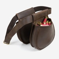 Étui à munitions en cuir de vache véritable haute pression, robuste et durable, pour la chasse et le tir