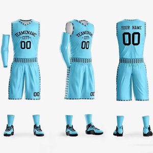 Nouvel ensemble de maillot de basket-ball pour adultes, design personnalisé en gros, sublimation, réversible, respirant, sans manches, 100% polyester - Product Image 4