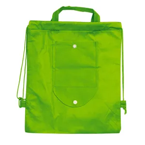 Sac à dos pliable personnalisé Roseau, sacs de sport promotionnels à cordon avec gadgets personnalisés - Product Image 3