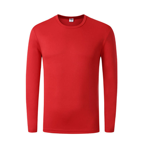 Nouveau design vêtements d'été 100% coton t-shirt à manches longues blanc doux avec logo de broderie personnalisé - Product Image 1