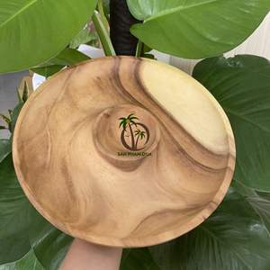 VENTE CHAUDE ASSIETTES EN BOIS SAMAN/ASSIETTES DE CUISINE SAMAN PLATS EN BOIS FABRIQUÉS AU VIETNAM ASSIETTES - Product Image 1