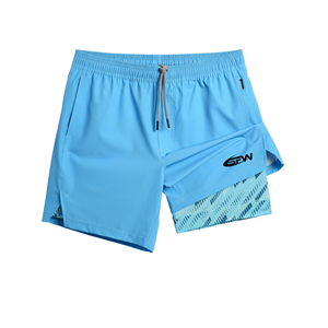 Shorts 2 en 1 pour hommes, streetwear, shorts de sport d'entraînement avec tissu à séchage rapide, compression intérieure et poche utilitaire élégante - Product Image 1