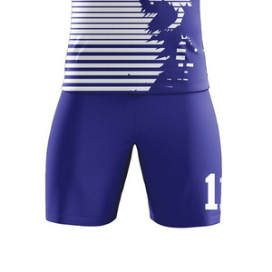 ชุด2024กางเกงขาสั้นเสื้อฟุตบอลผ้าโพลีเอสเตอร์ชุดยูนิฟอร์มคอกลมมีการตัดอัตโนมัติ - Product Image 5