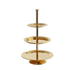 New Arrival Metal <b>Cake</b> Stand Black Coated Round <b>Cake</b> Stand 2 <b>Tier</b> for Hotel Parties Tabletop Decor Serving Usage - Product Image 4