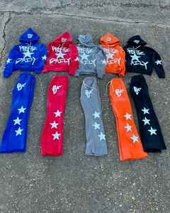 Trajes de sudor de hombre ecológicos informales de invierno superventas de calidad superior 100% algodón Color sólido transpirable cómodo - Product Image 6