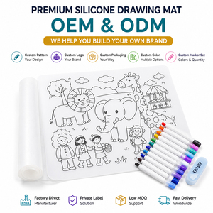 <span class=keywords><strong>Tapis</strong></span> de coloriage et de <span class=keywords><strong>dessin</strong></span> en silicone personnalisé pour <span class=keywords><strong>bébé</strong></span>, <span class=keywords><strong>tapis</strong></span> de peinture et de <span class=keywords><strong>dessin</strong></span> en silicone pour enfants - Product Image 4