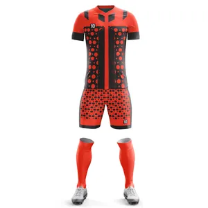 Top Sale Product Slim Fit Football Jersey Shirts Wholesale Sublimation Full Set Soccer Uniform Low Price