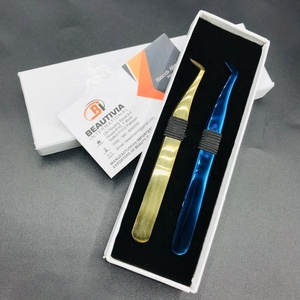 แหนบขนตาเพิ่มวอลลุ่มบูตทำจากสเตนเลสทนทานพร้อมปลายแหลมสำหรับการต่อขนตาฉลากส่วนตัวตามสั่ง - Product Image 1