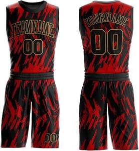 ชุดกีฬาบาสเก็ตบอลคอกลมระบายอากาศได้ชุดเสื้อผ้าพิมพ์ชื่อทีมสำหรับเครื่องแบบกีฬาฤดูร้อน - Product Image 4