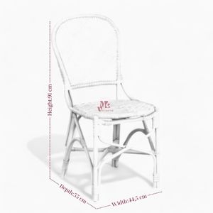 Silla de comedor de ratán Sillón de ratán Silla Wishbone Silla de mimbre de comedor relajante sólida para muebles - Product Image 6