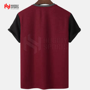 T-shirt tinta unita per uomo comode taglie forti abbigliamento da uomo Casual t-shirt a prezzo ragionevole - Product Image 2