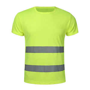 Camiseta de Seguridad Reflectante de Alta Visibilidad de Manga Corta para Hombre, Resistente, Transpirable, de Alta Visibilidad, que Absorbe la Humedad - Product Image 4