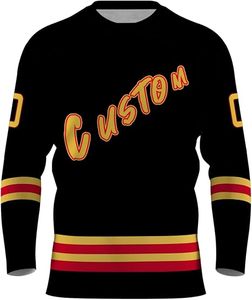 Uniforme de hockey sobre hielo unisex hecho a medida al por mayor uniforme de hockey sobre hielo transpirable de secado rápido a la venta - Product Image 2