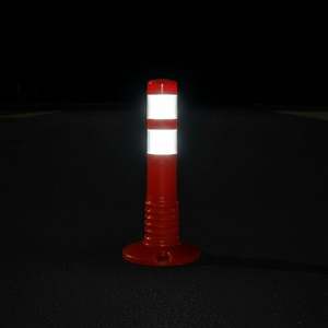 Delinator 45x8 cm Bouée Flexible en TPU - Orange, Type de Signalisation pour le Stationnement - Product Image 3