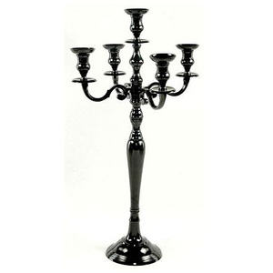 Candélabre noir Offre Spéciale pour mariage pièce maîtresse décorations de table bougeoir maison et restaurants décorer table 5 bras - Product Image 2