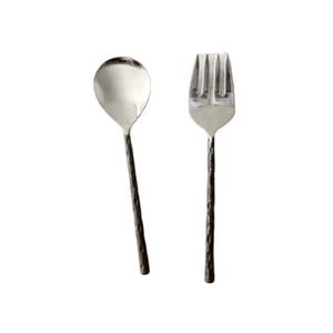 Exquisite Design Handmade Silver Plated Stainless Steel <b>Flatware</b> Salad Server Or Spoon Top Quality Kitchen Gadgets Cutlery Set - Product Image 1