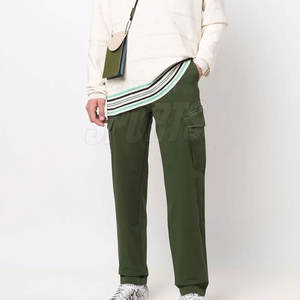 Marque de distributeur Pantalons cargo pour hommes à vendre Pantalons cargo de couleur unie Pantalons cargo multi-poches Vêtements confortables - Product Image 4