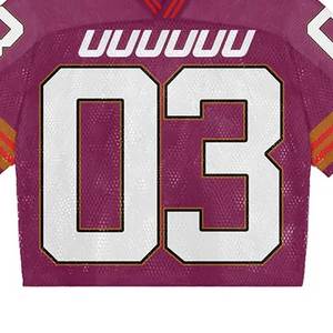 Maillot Boxy en maille personnalisé de qualité supérieure col en V chemise en maille Streetwear maillot de football américain imprimé sur toute la surface maillot court de football pour hommes - Product Image 4