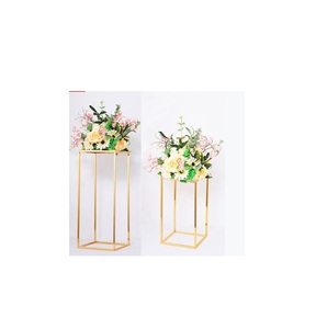 Modern Style Iron Flower Vase Bowl Gold Wedding Small Origin <b>Post</b> Classical Place Model OEM Fancy Month Supply Floor Vase - Product Image 2