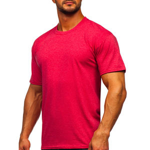 Camiseta de algodón de alta calidad para hombre, ropa de calle con logotipo personalizado, Camiseta ajustada con cuello redondo y timbre, tela transpirable de secado rápido, 220g - Product Image 4