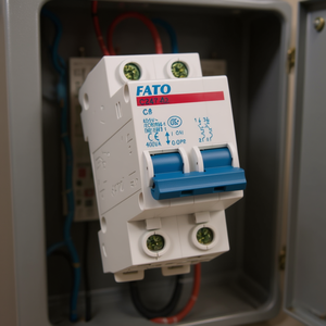เบรกเกอร์วงจร FATO 2P รุ่น C32 400V AC 6kA ความสามารถในการตัดวงจร - Product Image 3