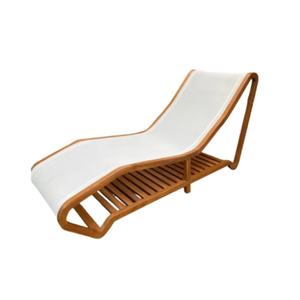 Chaise longue d'extérieur Chaise longue moderne en bois de teck Lit de soleil pour terrasse extérieure Prix de gros - Product Image 4