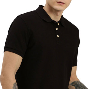 Polo respirant en coton et polyester, manches courtes, coupe ajustée, pour homme, style décontracté, effet toucher liquide. - Product Image 5